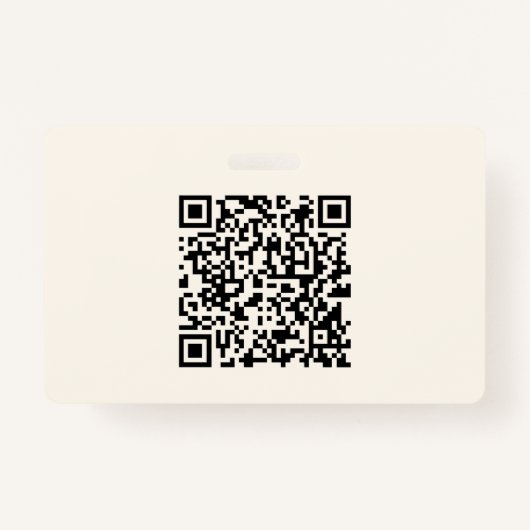 Badge Créer instantanément un code QR | Modifiable blanc (Devant)