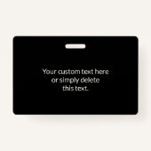 Badge Créer instantanément un code QR | Modifiable blanc (Dos)