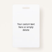 Badge Créer un code QR d'entreprise Texte instantané et  (Dos)