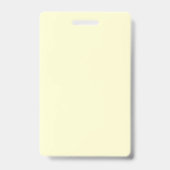 Badge Créer un code QR | Jaune pâle (Arrière)