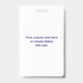 Badge Créer un code QR scannable | Bleu foncé modifiable (Arrière)