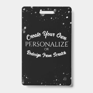 Badge Créer une personnalisation personnalisée