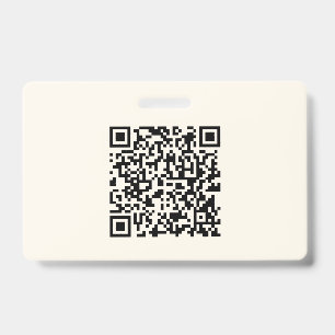 Badge Créez instantanément un code QR Blanc cassé modi