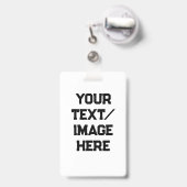 Badge Créez votre propre (Back with Retractable)