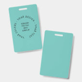 Badge Créez votre propre (Recto et verso)