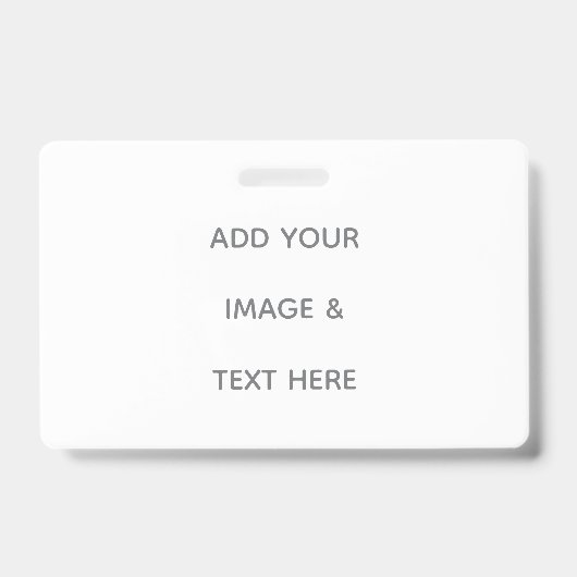 Badge Créez votre propre blanc (Avant)