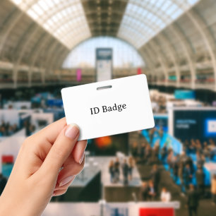 Badge Créez votre propre carte horizontale en PVC plasti