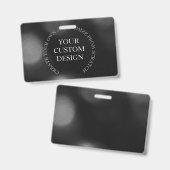 Badge Créez votre propre conception/logo personnalisé (Avant & arrière)