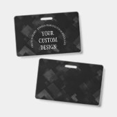 Badge Créez votre propre conception personnalisée (Recto et verso)