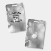 Badge Créez votre propre couleur/conception personnalisé (Front & Back)