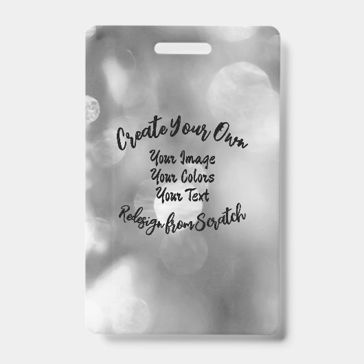 Badge Créez votre propre couleur/conception personnalisé (Front)