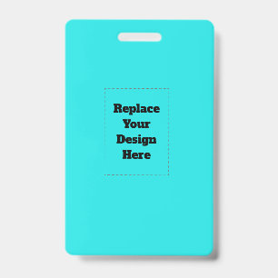 Badge Créez votre propre cyan
