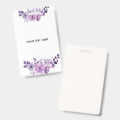 Badge Créez Votre Propre Floral (Avant & arrière)
