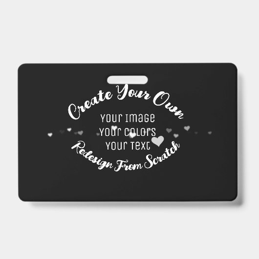 Badge Créez votre propre image personnalisée (Avant)