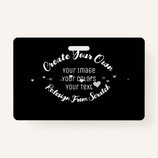 Badge Créez votre propre image personnalisée (Devant)