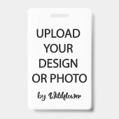 Badge Créez Votre Propre Image Verticale PVC (Arrière)