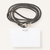 Badge Créez votre propre insigne (Devant avec lanière)