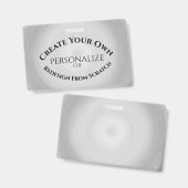 Badge Créez Votre Propre Modèle (Avant & arrière)