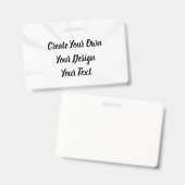 Badge Créez votre propre personnalisation (Avant & arrière)