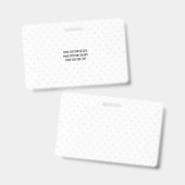 Badge Créez Votre Propre Personnalisé (Avant & arrière)