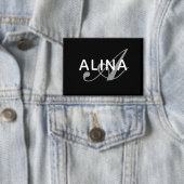 Badge Créez votre propre rectangle de monogramme de nom (Insitu)