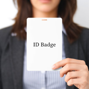 Badge Créez Votre Propre Simple Vertical 4"x6" PVC Plast