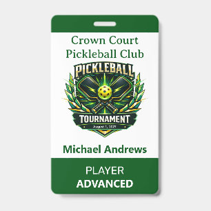 Badge Créez votre propre tournoi de pickleball