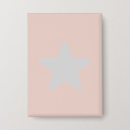 Badge Crème avec bouton de crème à fond d'argent (Recto)