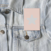 Badge Crème avec bouton de crème à fond d'argent (Insitu)