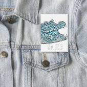 Badge Crocodile du sourire (Insitu)