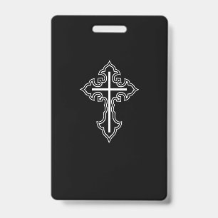 Badge croix chrétienne