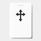 Badge croix chrétienne (Arrière)