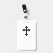 Badge croix chrétienne (Avant avec clip)