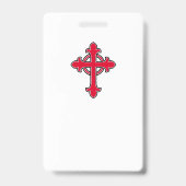 Badge Croix chrétienne (Dos)