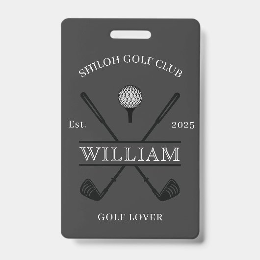 Badge Croix de club de golf amateur (Avant)