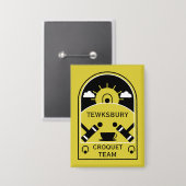 Badge Croquet de pelouse (Recto/Verso)