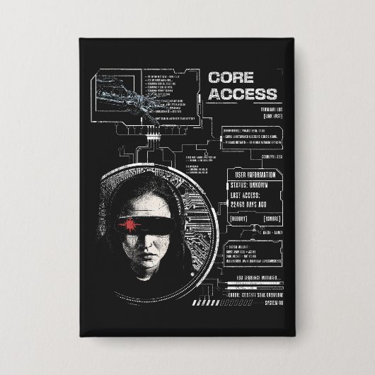 Badge Crosswired - Techno-Brutalist Streetwear Design (Recto)