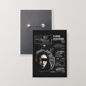 Badge Crosswired - Techno-Brutalist Streetwear Design (Recto/Verso)