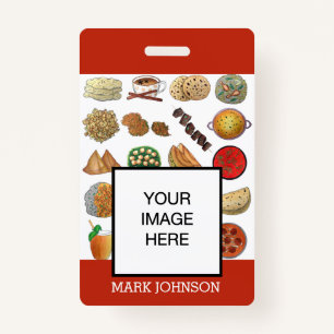 Badge Cuisine indienne Café Restaurant Chef Server