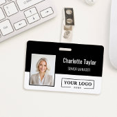 Badge Custom Business Logo Employee Photo