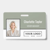 Badge Custom Business Logo Employee Photo (Avant)