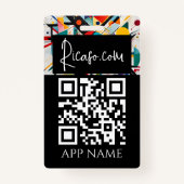 Badge Custom Business Personalized Payment QR codes (Dos)