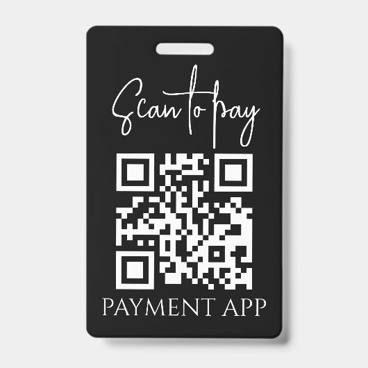 Badge Custom Business Personalized Payment QR codes (Avant)