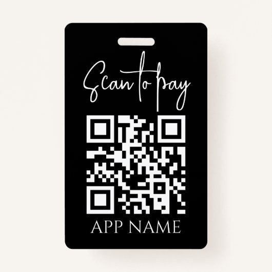 Badge Custom Business Personalized Payment QR codes (Dos)
