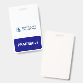 Badge Custom Color Pharmacy Pharmacist Companion (Front & Back)