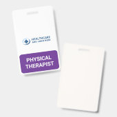 Badge Custom Color PT Physical Therapist Companion (Front & Back)