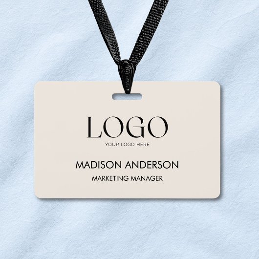 Badge Custom Corporate Business Logo Modern ID