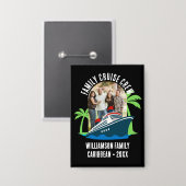 Badge Custom Destination FAMILY CRUISE CREW Photo  (Recto/Verso)