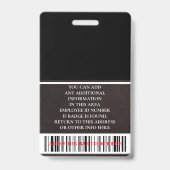 Badge Custom Employee - Photo, Bar Code, Logo, Name Badg (Dos)