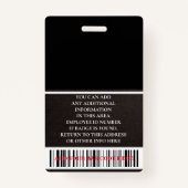 Badge Custom Employee - Photo, Bar Code, Logo, Name Badg (Dos)